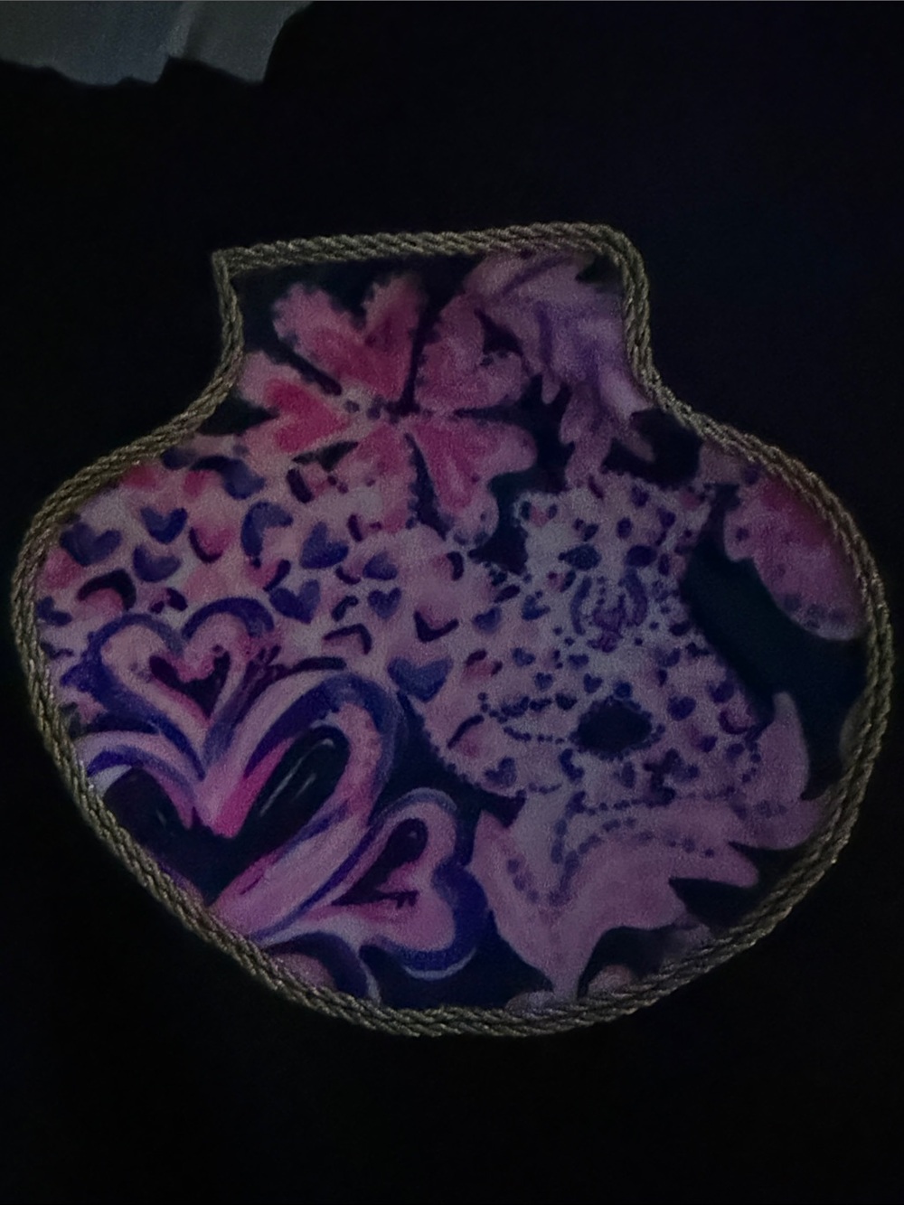 Lilly Pulitzer Pink and Purple Floral shell dish, the perfect gift